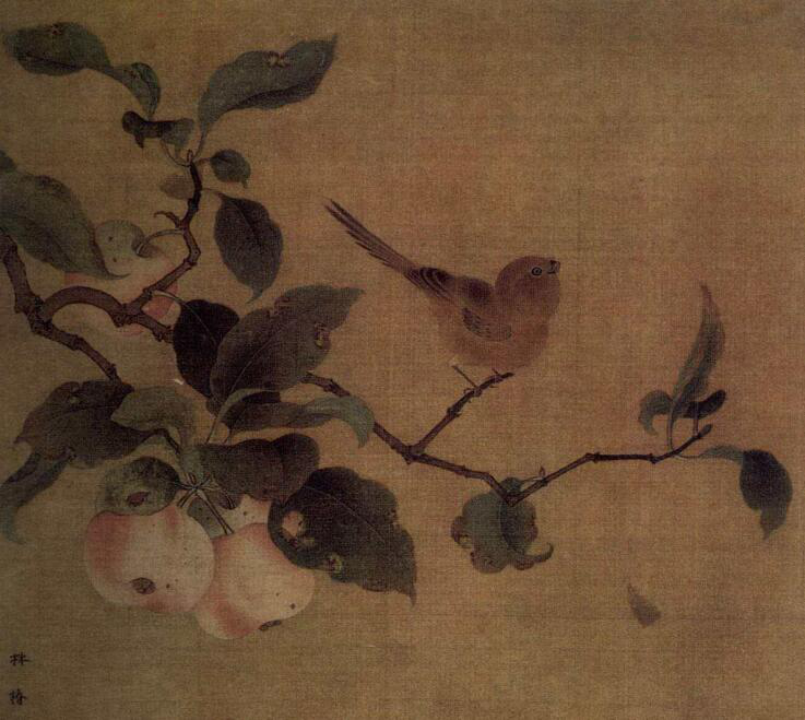 4、《果熟来禽图》 南宋·林椿 工笔花鸟画 现藏于北京故宫博物院.png 4、《果熟来禽图》 南宋·林椿 工笔花鸟画 现藏于北京故宫博物院.png